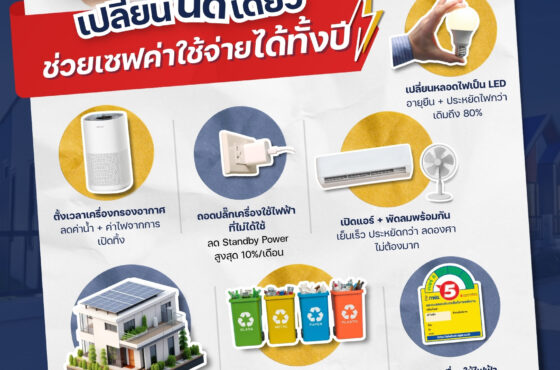 เปลี่ยนนิด…เดียวช่วยเซฟ ค่าใช้จ่ายได้ทั้งปี⚡